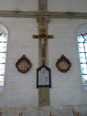 Plaque aux morts de l'église de Manneville-la-Goupil