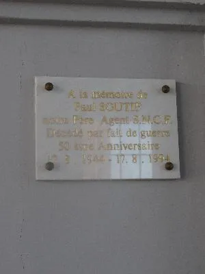 Plaque agent de la SNCF de Serqueux