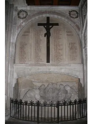 Plaque commémorative de l'église du Sacré Coeur de Rouen