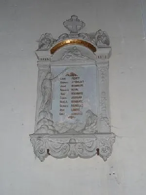 Plaque commémorative église de Saint-Jean-de-la-Neuville