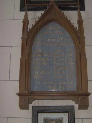 Plaque commémorative église de Saint-Mards