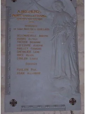 Plaque commémorative église de Saint-Martin-le-Gaillard