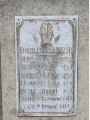 Plaque commémorative d'Eurville à Val-de-Saâne