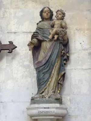 statue (grandeur nature) : Vierge à l'Enfant dite Notre-Dame espérance