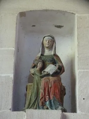 groupe sculpté (statuette) : Sainte Anne et la Vierge