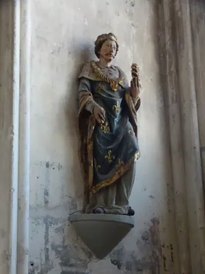 statue (grandeur nature) : Saint Louis sous les traits de Charles IX