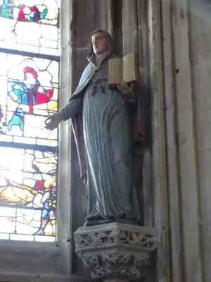 statue : Sainte abbesse