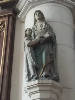 groupe sculpté : Sainte Anne et la Vierge