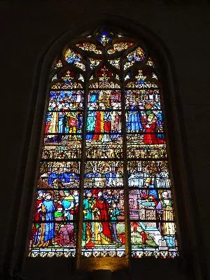 Baie 7 : Peste à Rouen au XIIIè siècle Procession de la Confrérie du St Sacrement