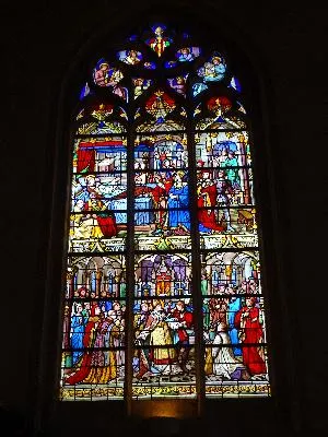 Baie 11 : St Prétextat, évêque de Rouen, assassiné par Frédégonde