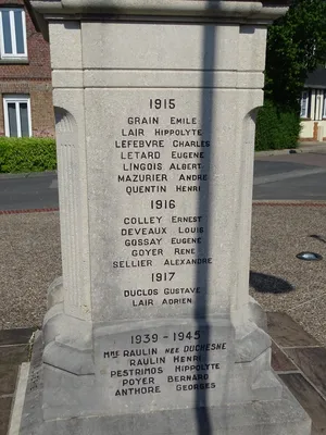 Monument aux morts de Villers-Ecalles