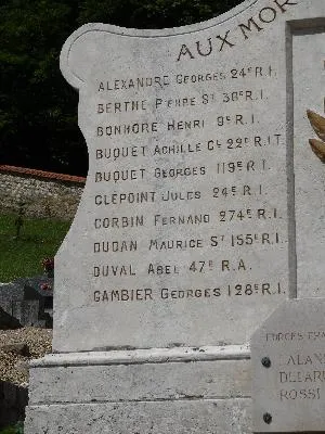 Monument aux morts de La Bouille