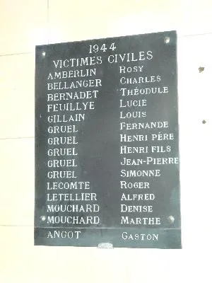 Plaque aux morts de l'église de Saint-Pierre-lès-Elbeuf