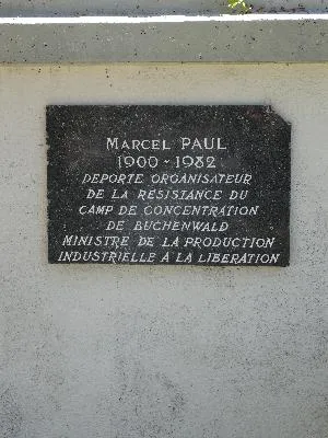 Plaque Marcel Paul à Petit-Quevilly