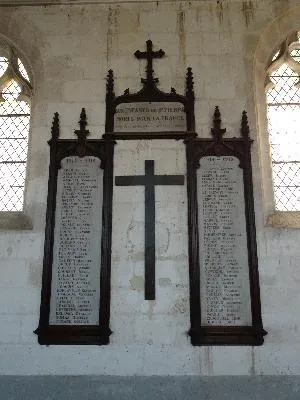 Plaque aux morts de l'église de Petit-Quevilly
