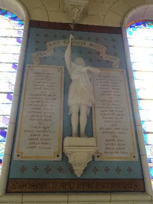 Plaques aux morts de l'église d'Yport