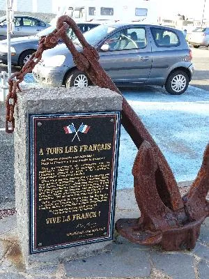 Ancre commémorative du Débarquement 19 Août 1942 à Hautot-sur-Mer