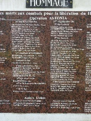 Monument Hommage aux Morts de la Libération du Havre à Fontaine-la-Mallet