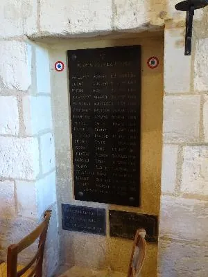 Plaques aux Morts de l'Église Notre-Dame à Belbeuf
