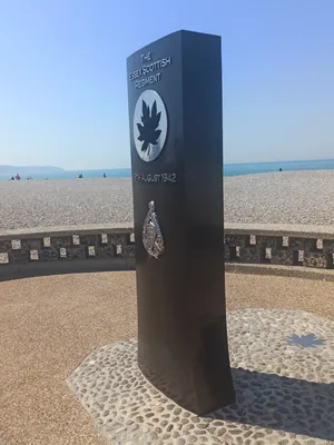 Monument The Essex Scottish Regiment à Dieppe