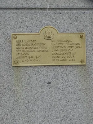 Monument Royal Hamilton Light Infantry à Dieppe