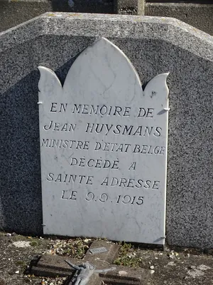 Plaque Jean Huysmans à Sainte-Adresse