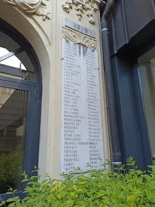 Plaques aux Morts de l'Ecole Pouchet de Rouen