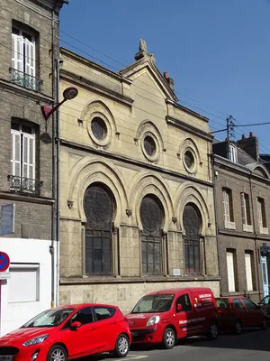 Plaque aux étoiles de la Synagogue d'Elbeuf-sur-Seine