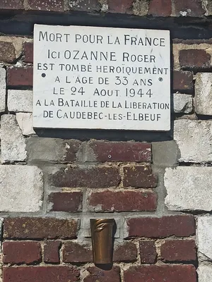 Plaque René Ozane à Caudebec-lès-Elbeuf