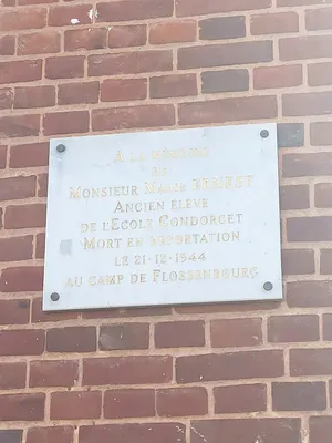 Plaque Marie Ernest à Elbeuf-sur-Seine