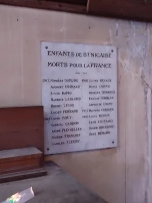 Plaque aux Morts de l'Église Saint-Nicaise à Rouen