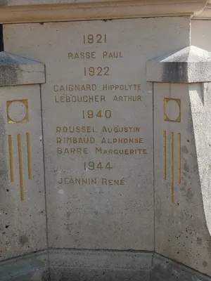 Monument aux Morts de Fontaine-le-Bourg