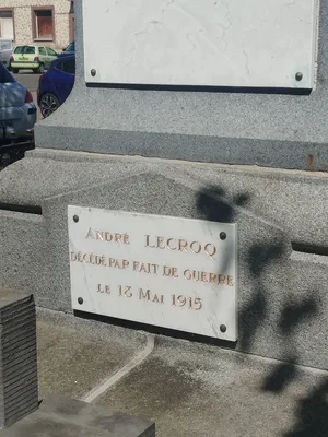 Plaque André Lecrocq à Blangy-sur-Bresle