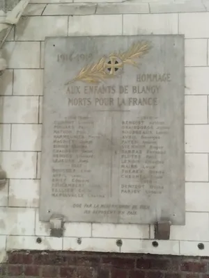 Plaques aux Morts de l'Église Notre-Dame de Blangy-sur-Bresle
