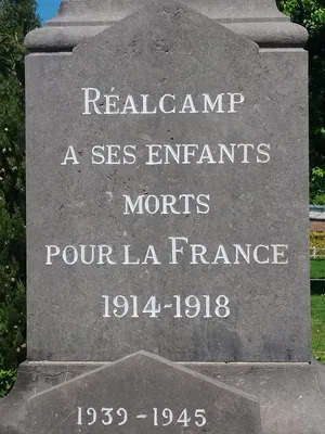 Monument aux Morts de Réalcamp