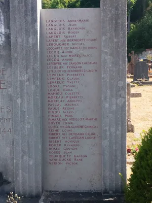 Monument aux victimes civiles de Déville-lès-Rouen