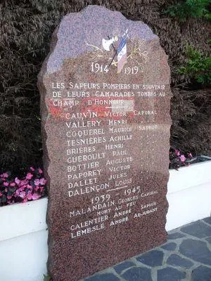 Monument commémoratif Sapeur Pompiers de Fécamp