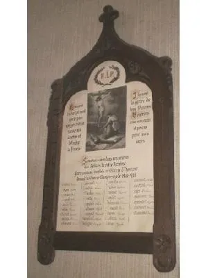 Plaque commémorative église de Gonneville-la-Mallet