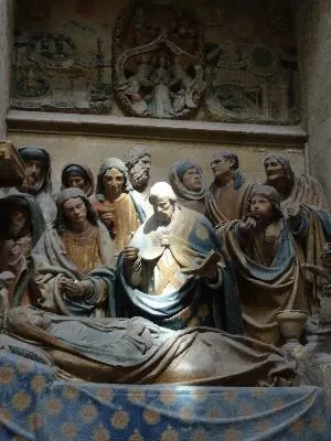 Groupe sculpté : Dormition de la Vierge