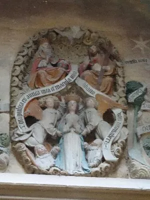 Groupe sculpté : Dormition de la Vierge