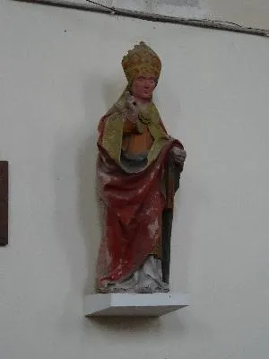 Statue : Saint évêque bénissant
