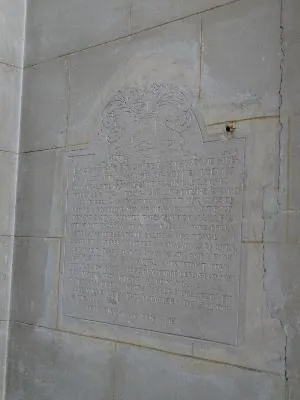 Plaque funéraire de Charles Daniel dans la Collégiale Saint-Michel de Blainville-Crevon