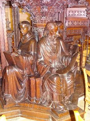 Chaire à prêcher néo-gothique de la basilique Notre-Dame de Bonsecours