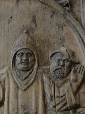Bas-relief : L'Arrestation de Jésus dans l'Église Saint-Aignan de Mont-Saint-Aignan