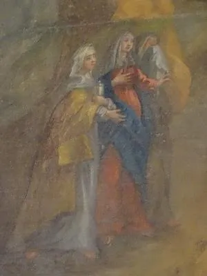 Tableau : Les Saintes femmes au tombeau du Christ dans l'Église Notre-Dame de Belbeuf