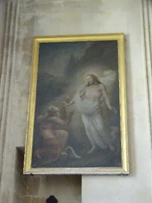 Tableau : Sainte-Madeleine aux pieds du Christ dans l'Église Sainte-Madeleine de Rouen