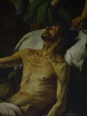 Tableau : Le Christ et le paralytique dans l'Église Sainte-Madeleine de Rouen