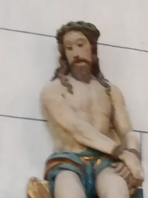 Statue : Christ de pitié dans l'Église Notre-Dame de l'Assomption à Pavilly