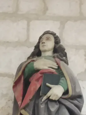 Statue de Saint-Isidore dans l'Église Saint-Valentin de Jumièges