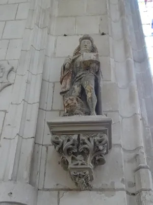 Statue de Saint-Adrien dans l'Église de La Bouille
